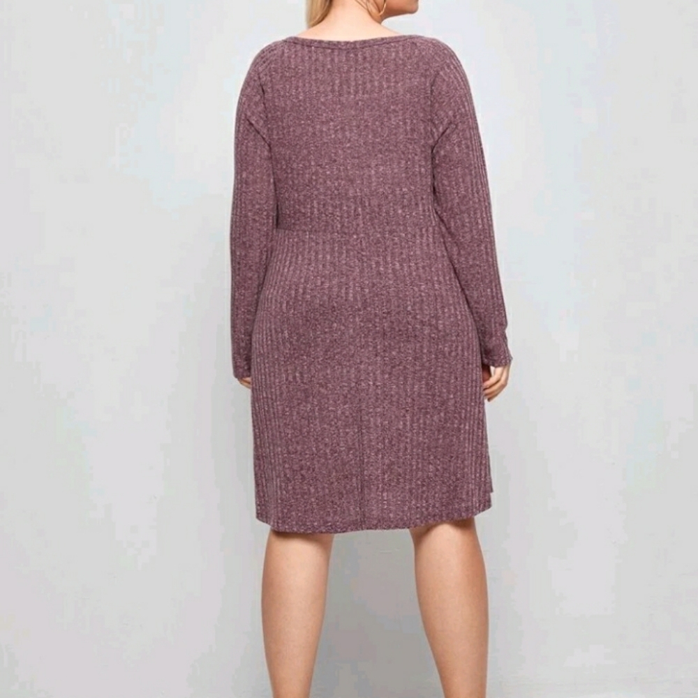 #9 Brand New Plus Rib-knit Dress - Picture 3 of 8